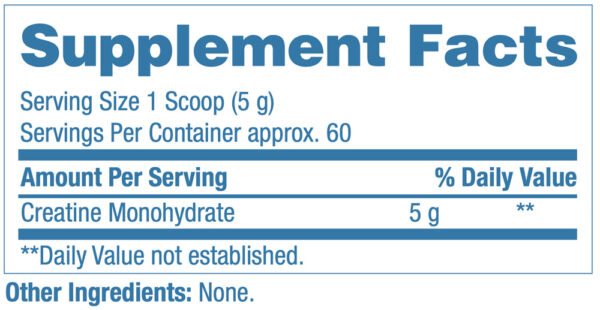 creatine complete creatine supp facts