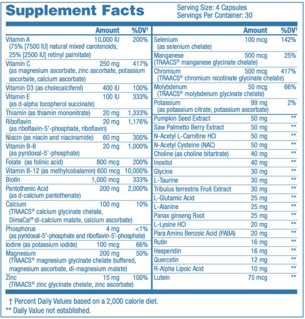 multivitamin complete adult multimedica men